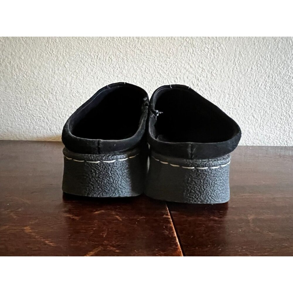 Naturalizer Kaira Clog Mule Shoes Womens 8M Black Suede Comfort Slip On Solid - Picture 5 of 11